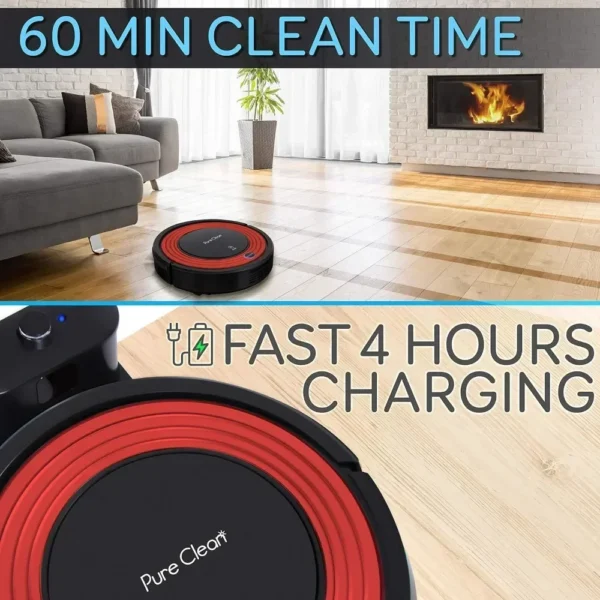 1500pa suction - electric sweeping machine with dispatch activation and charging base - carpet floor pet hair automatic cleaning - Image 4