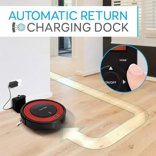 1500pa suction - electric sweeping machine with dispatch activation and charging base - carpet floor pet hair automatic cleaning - Image 3