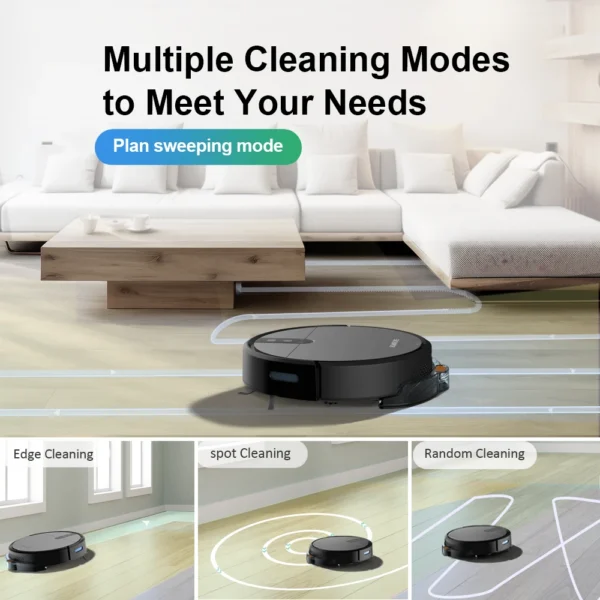 Smart Vacuum Cleaner Robot 3600PA Sweeper Floor Wireless Auto-Recharge Navigation Area On Map Pet Hair For Home Cleaning Robotic - Image 5