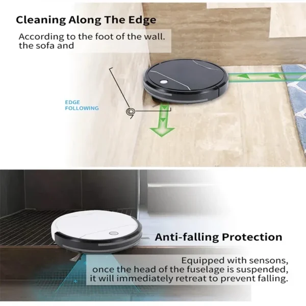 New Robot Vacuum Cleaner Automatic Charging Aspiration Drag Intelligent Home Appliance Sweeping Robot Planning Electric Sweeper - Image 4