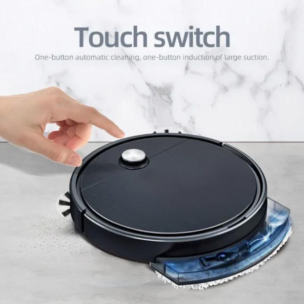 Strong Suction USB Rechargeable Intelligent Sweeper With Water Tank Wet Dry Floor Mop Robot Vacuum Cleaner - Image 4