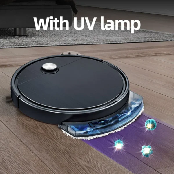 Strong Suction USB Rechargeable Intelligent Sweeper With Water Tank Wet Dry Floor Mop Robot Vacuum Cleaner - Image 5