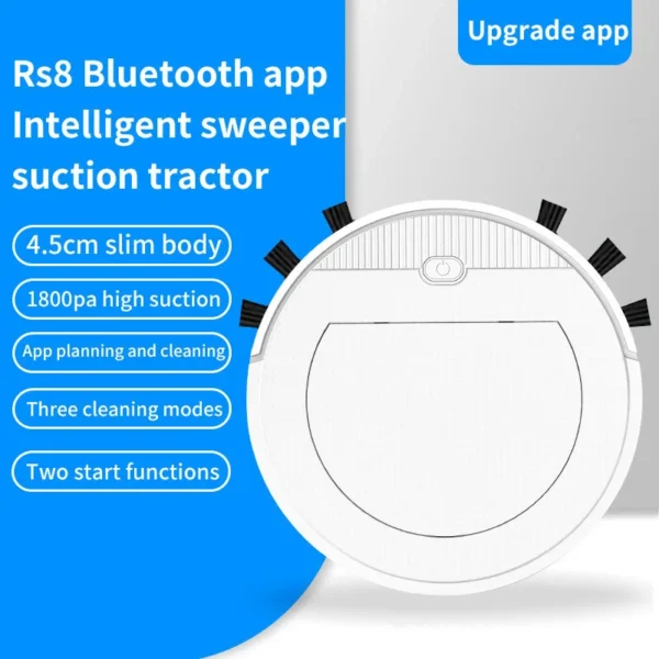 New USB Robot Vacuum Cleaner Smart for Home Mobile Phone APP Remote Control Automatic Dust Removal Cleaning Sweeper Gift - Image 3